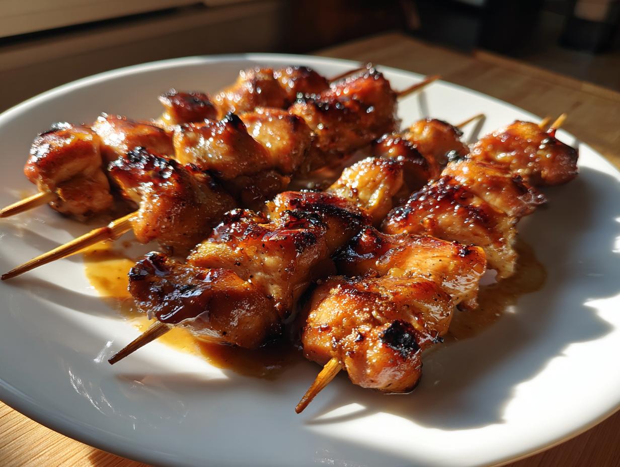 Unlock Authentic Flavor: Grilled Teriyaki Chicken Skewers with Mirin & Sake